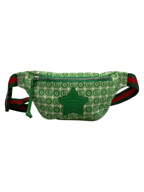 Gucci Handbags - Gucci Waist Pouch Interlocking Children's Green White Leather